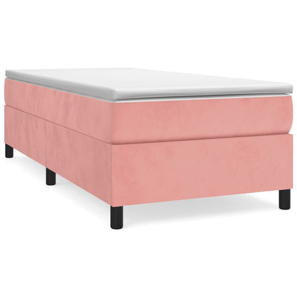Boxspringframe Fluweel Roze 90 x 190 cm 35 cm