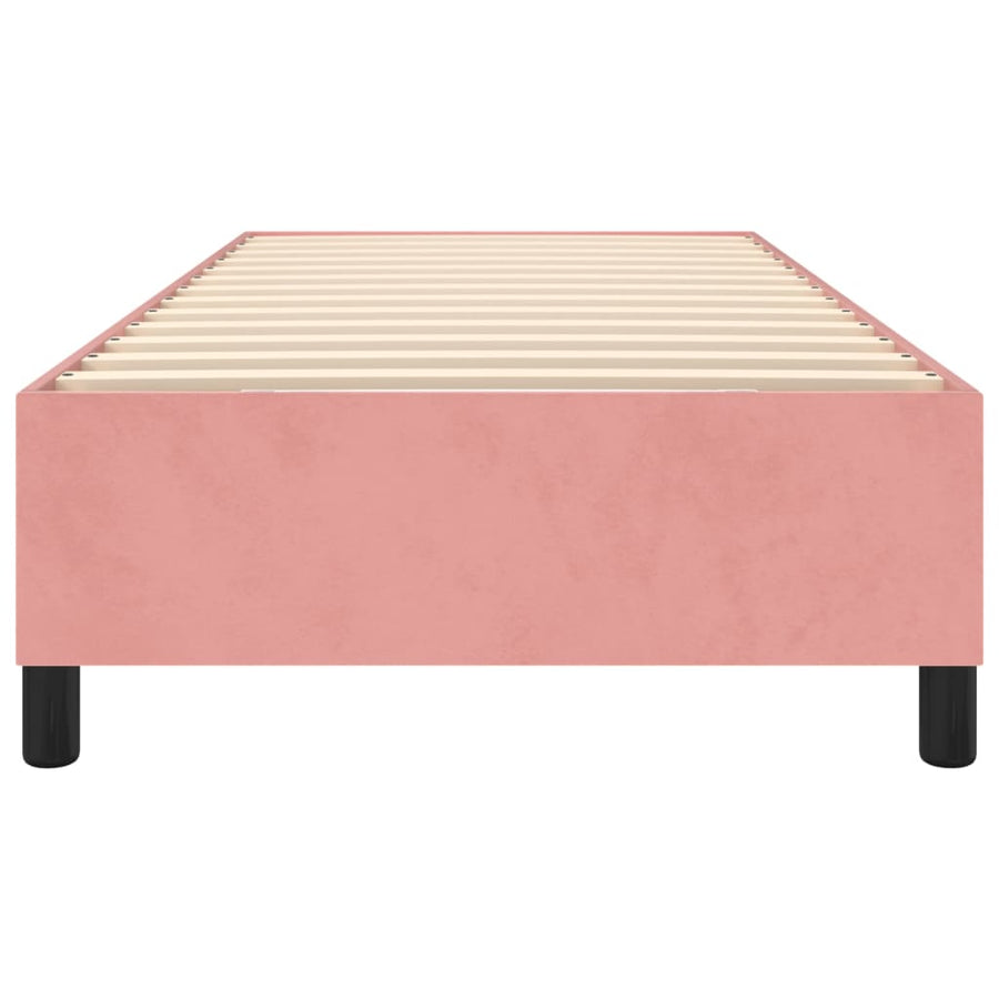Boxspringframe Fluweel Roze 90 x 190 cm 35 cm