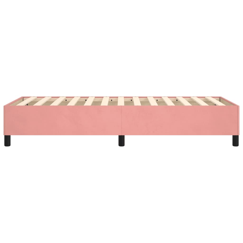Boxspringframe Fluweel Roze 90 x 190 cm 35 cm