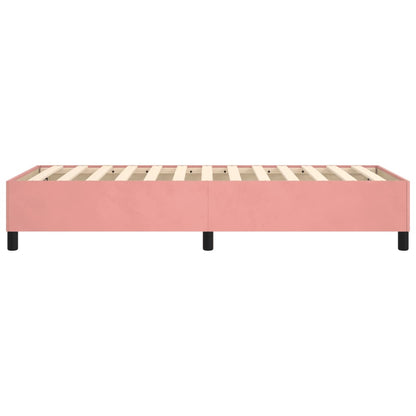 Boxspringframe Fluweel Roze 90 x 190 cm 35 cm