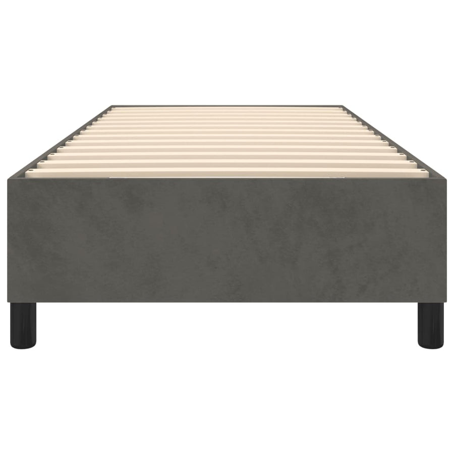 Boxspringframe Fluweel Donkergrijs 90 x 200 cm 35 cm