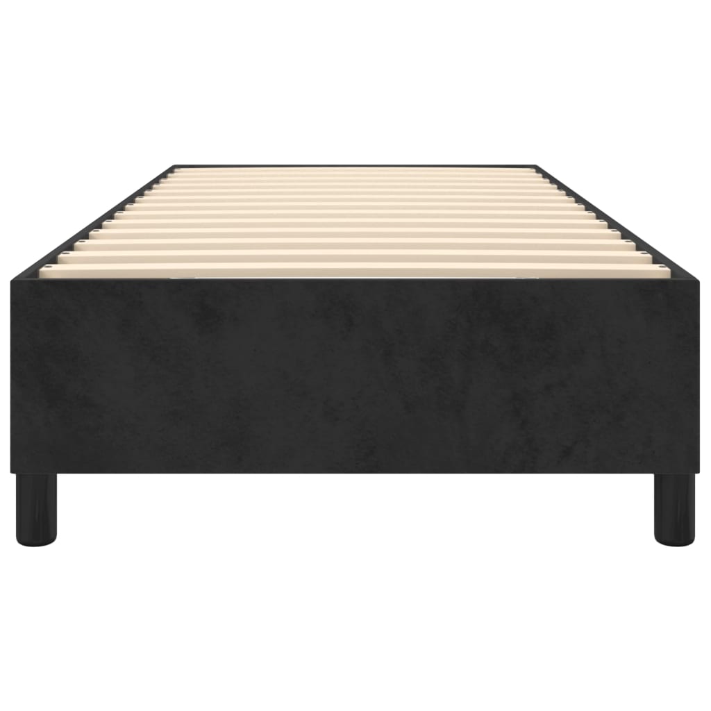 Boxspringframe Fluweel Zwart 90 x 200 cm 35 cm