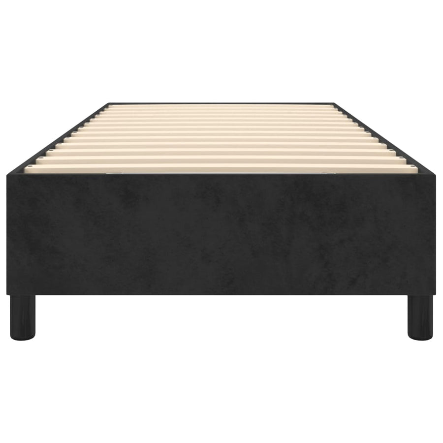 Boxspringframe Fluweel Zwart 90 x 200 cm 35 cm