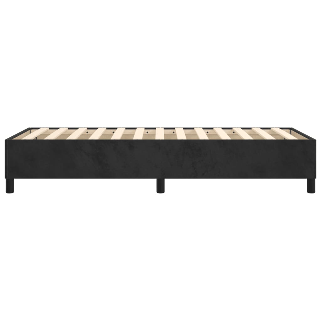 Boxspringframe Fluweel Zwart 90 x 200 cm 35 cm