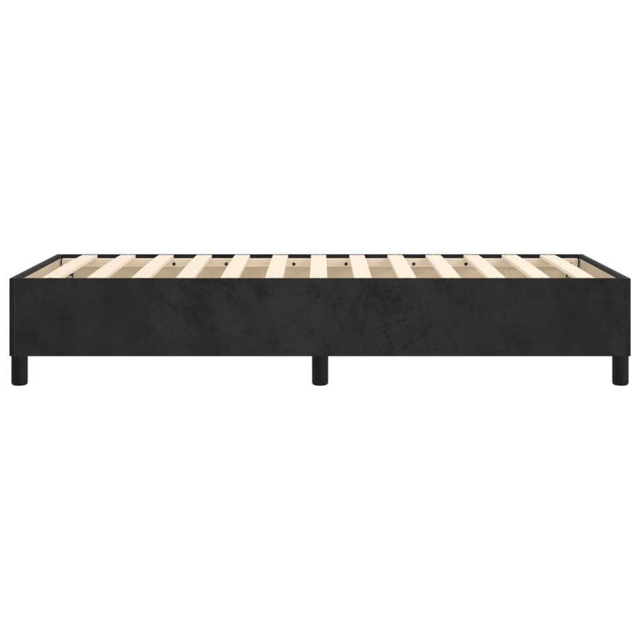 Boxspringframe Fluweel Zwart 90 x 200 cm 35 cm