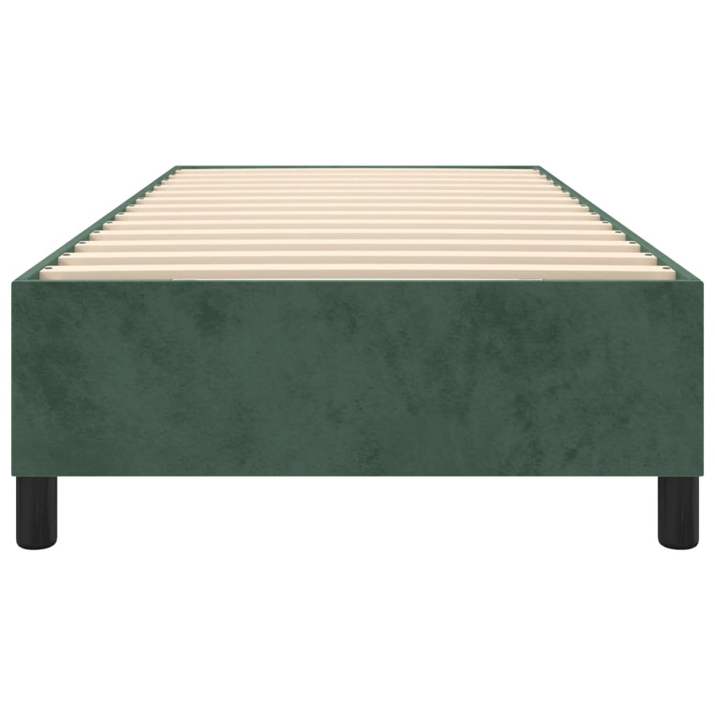 Boxspringframe Fluweel Donkergroen 90 x 200 cm 35 cm