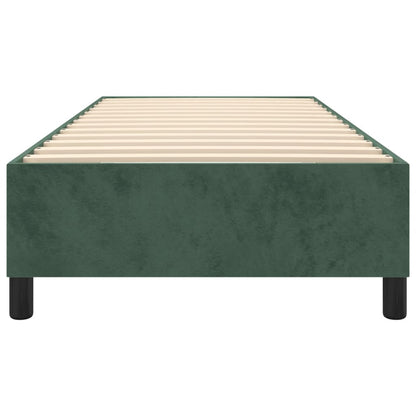 Boxspringframe Fluweel Donkergroen 90 x 200 cm 35 cm