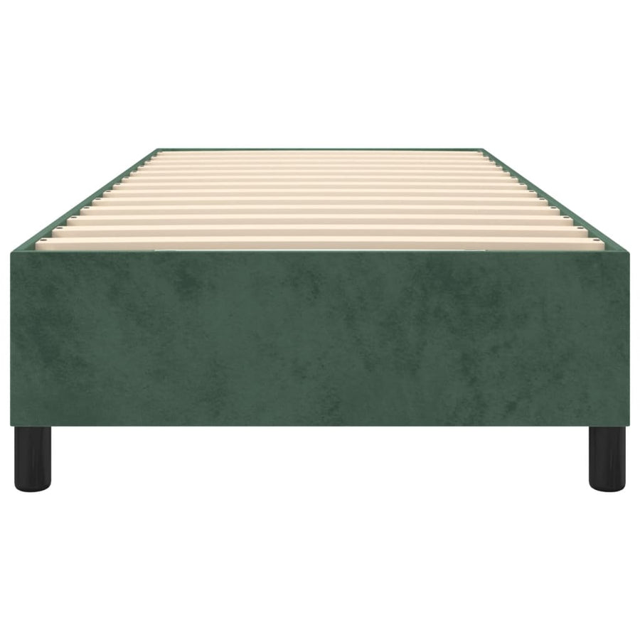 Boxspringframe Fluweel Donkergroen 90 x 200 cm 35 cm
