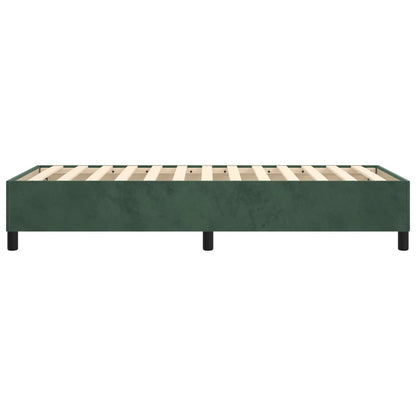 Boxspringframe Fluweel Donkergroen 90 x 200 cm 35 cm