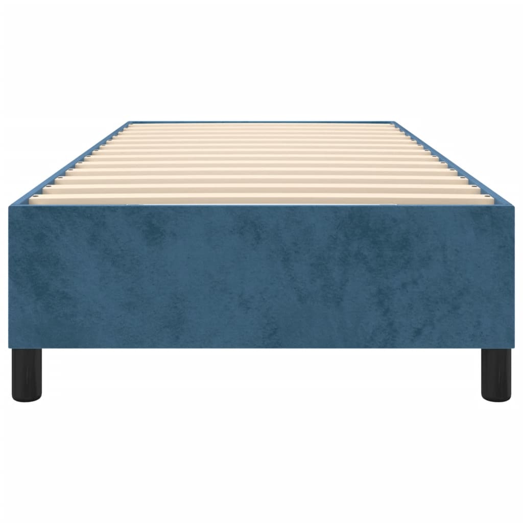 Boxspringframe Fluweel Donkerblauw 90 x 200 cm 35 cm