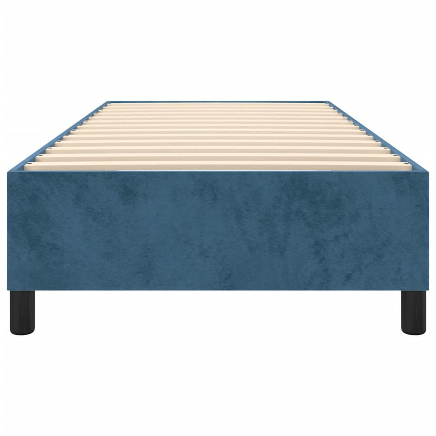 Boxspringframe Fluweel Donkerblauw 90 x 200 cm 35 cm