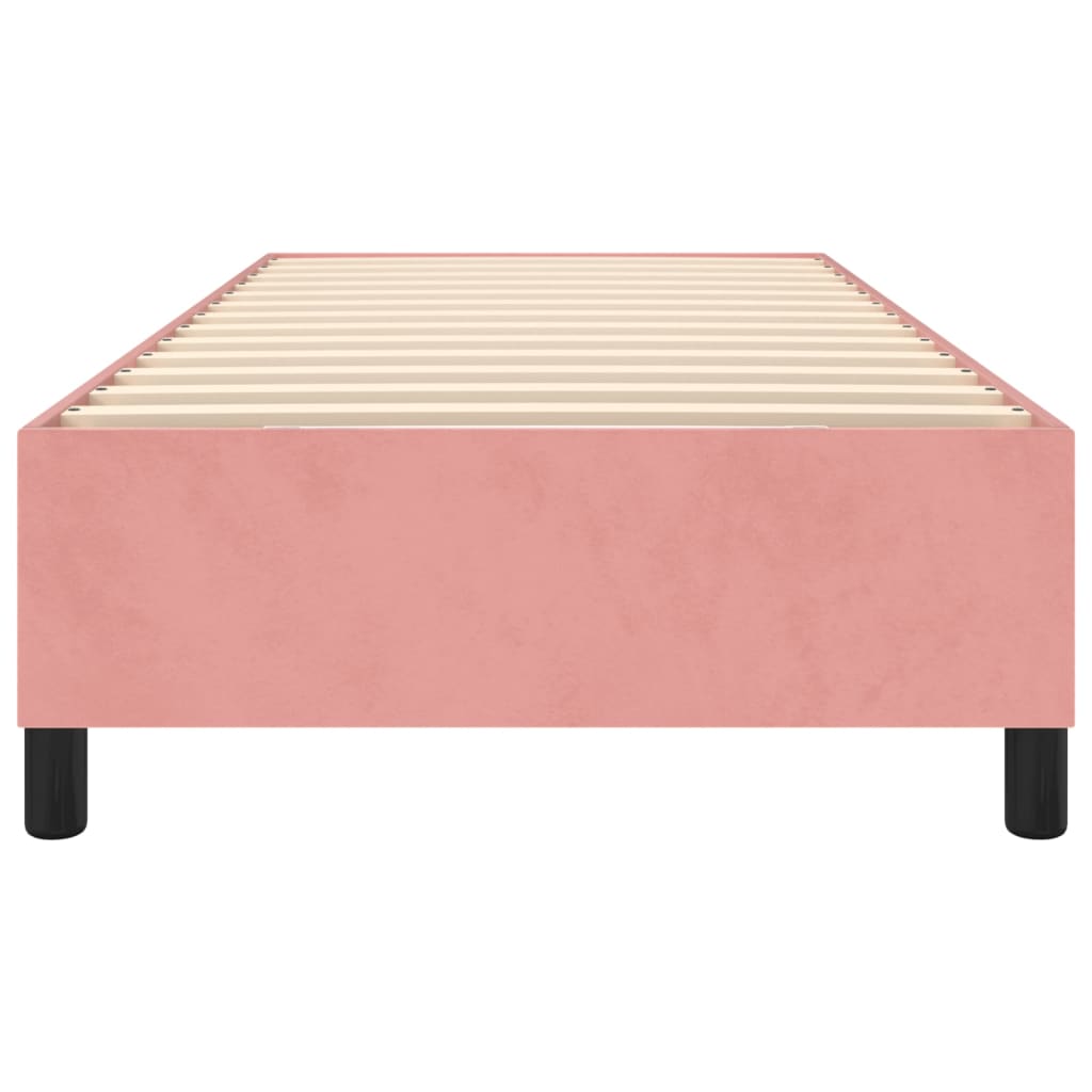 Boxspringframe Fluweel Roze 90 x 200 cm 35 cm