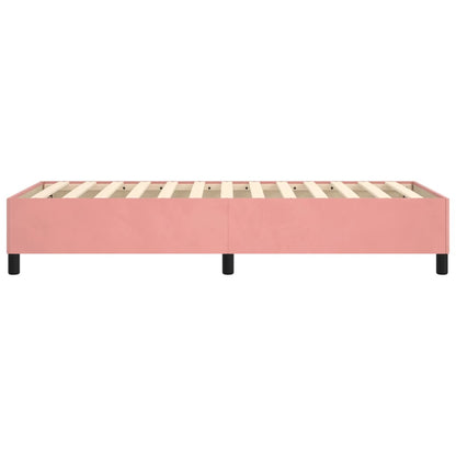 Boxspringframe Fluweel Roze 90 x 200 cm 35 cm