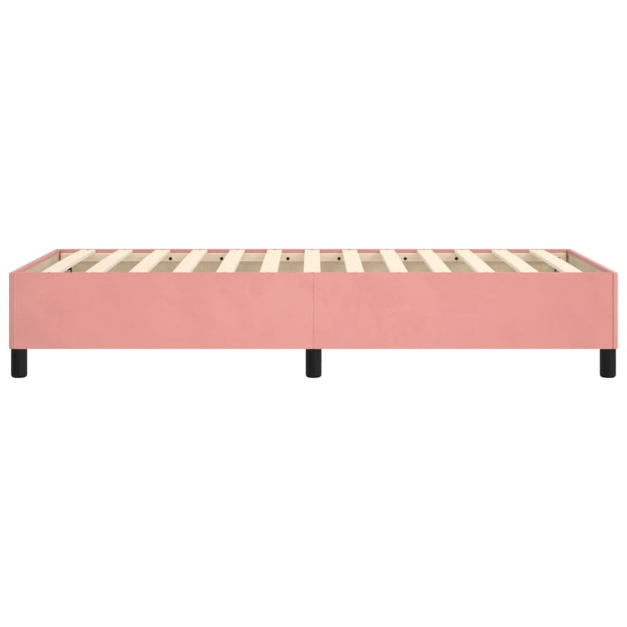 Boxspringframe Fluweel Roze 90 x 200 cm 35 cm