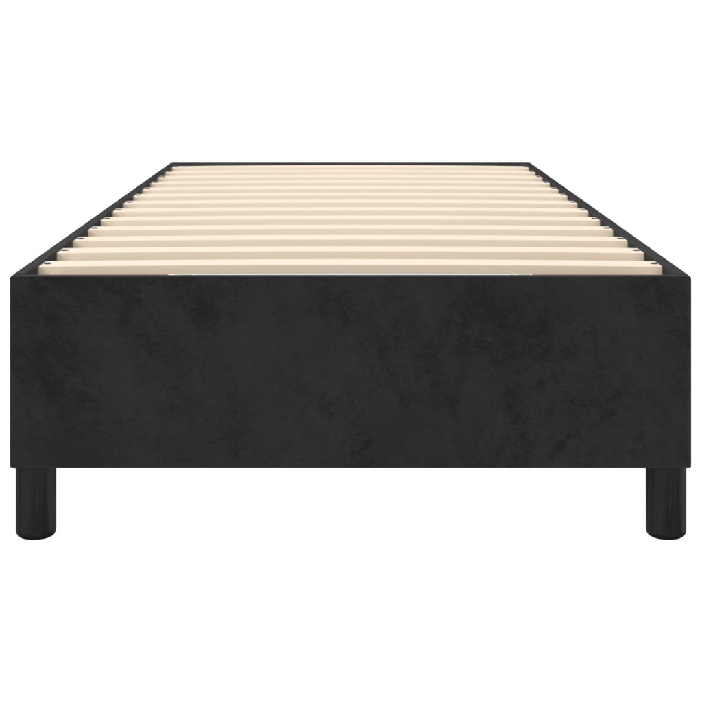 Boxspringframe Fluweel Zwart 100 x 200 cm 35 cm