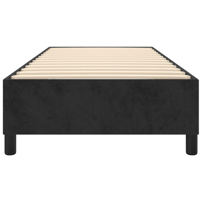 Boxspringframe Fluweel Zwart 100 x 200 cm 35 cm