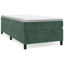 Boxspringframe Fluweel Donkergroen 100 x 200 cm 35 cm