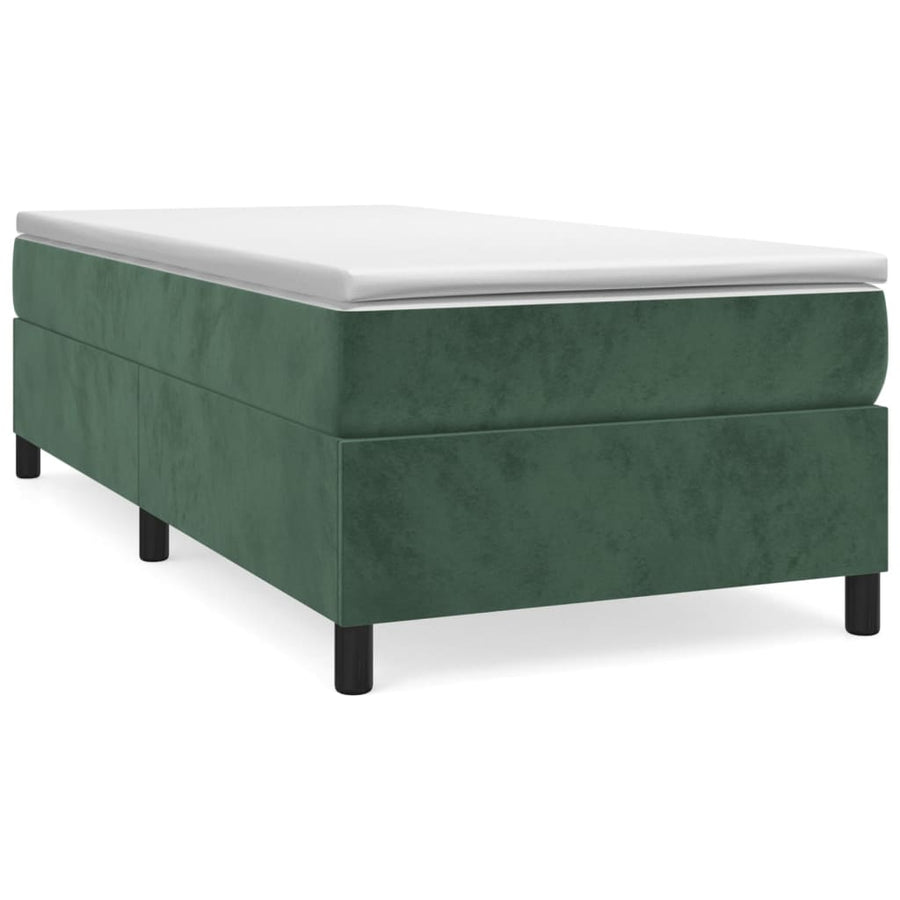 Boxspringframe Fluweel Donkergroen 100 x 200 cm 35 cm