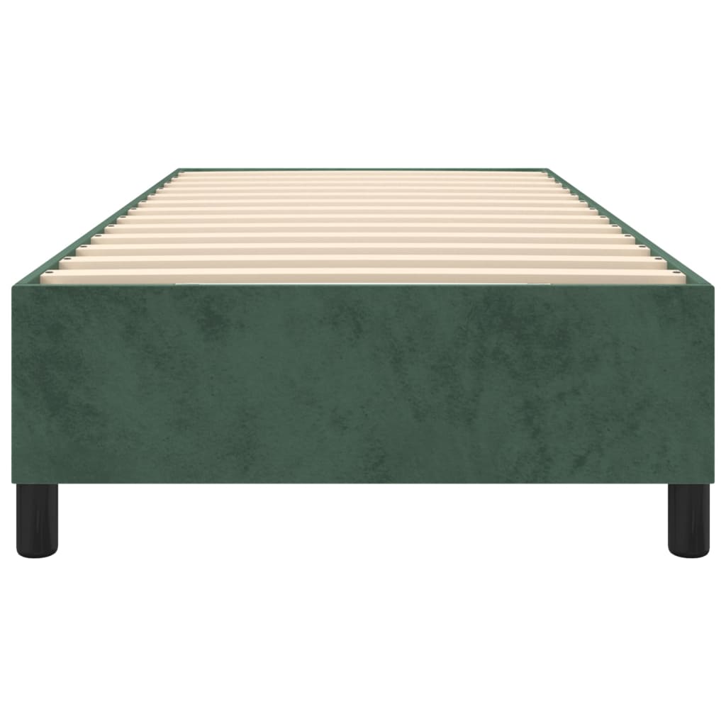 Boxspringframe Fluweel Donkergroen 100 x 200 cm 35 cm