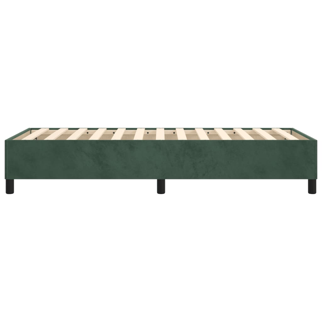 Boxspringframe Fluweel Donkergroen 100 x 200 cm 35 cm