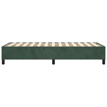Boxspringframe Fluweel Donkergroen 100 x 200 cm 35 cm