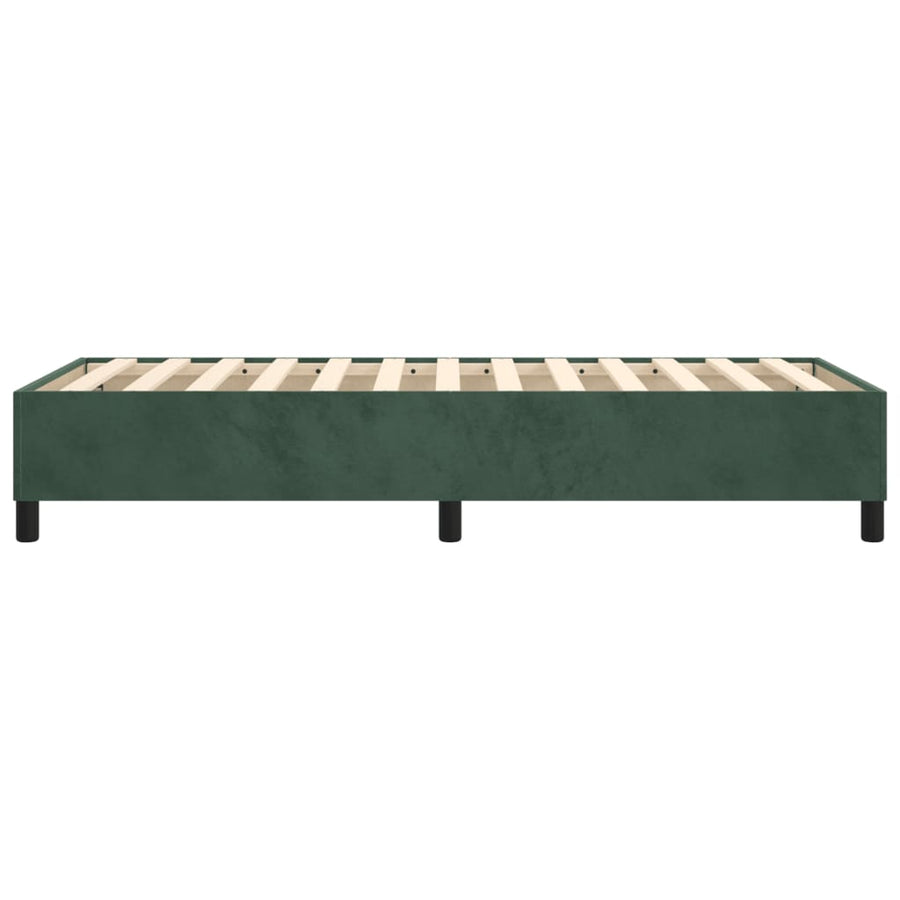 Boxspringframe Fluweel Donkergroen 100 x 200 cm 35 cm