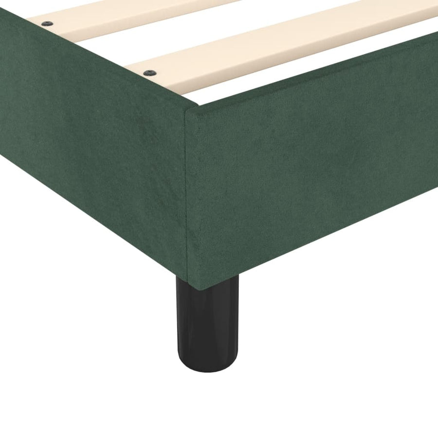 Boxspringframe Fluweel Donkergroen 100 x 200 cm 35 cm