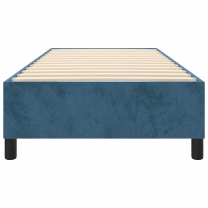 Boxspringframe Fluweel Donkerblauw 100 x 200 cm 35 cm