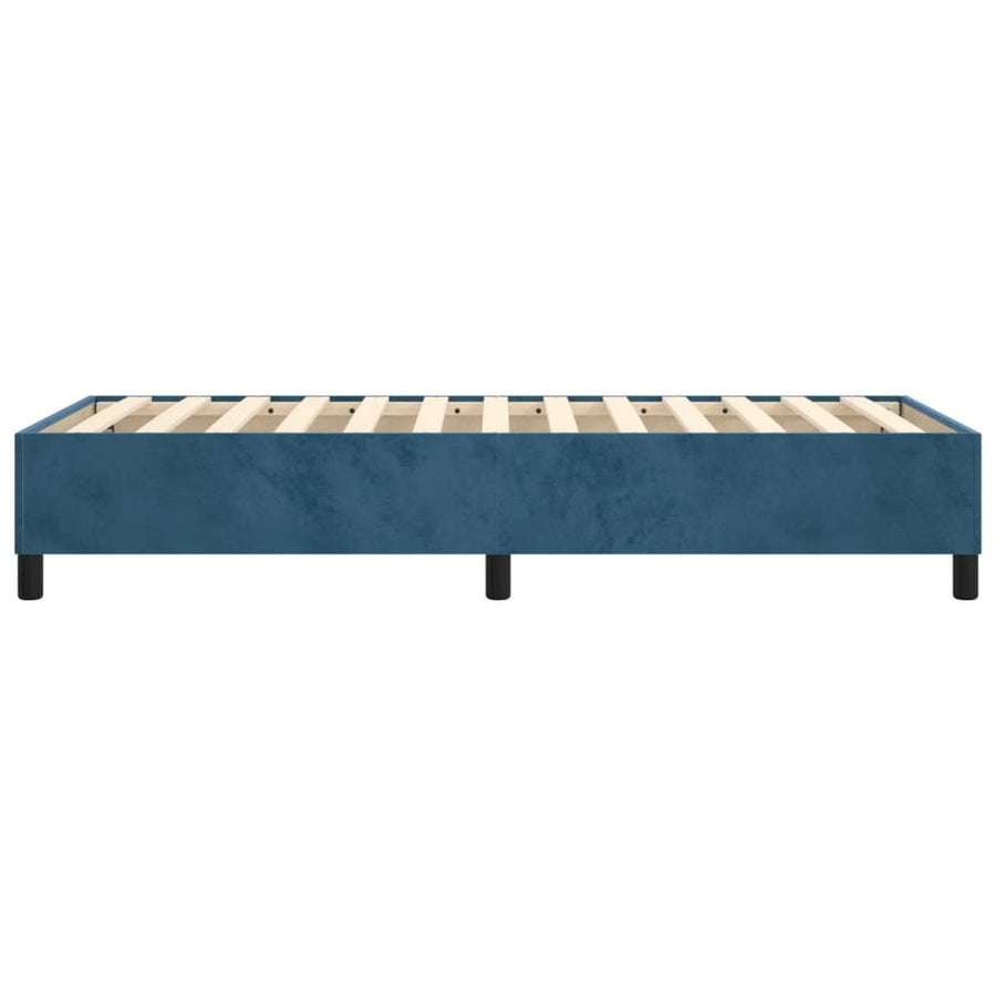 Boxspringframe Fluweel Donkerblauw 100 x 200 cm 35 cm