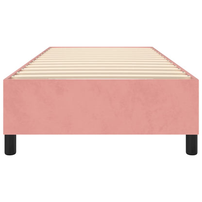 Boxspringframe Fluweel Roze 100 x 200 cm 35 cm