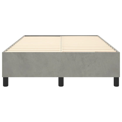 Boxspringframe Fluweel Lichtgrijs 120 x 200 cm 35 cm