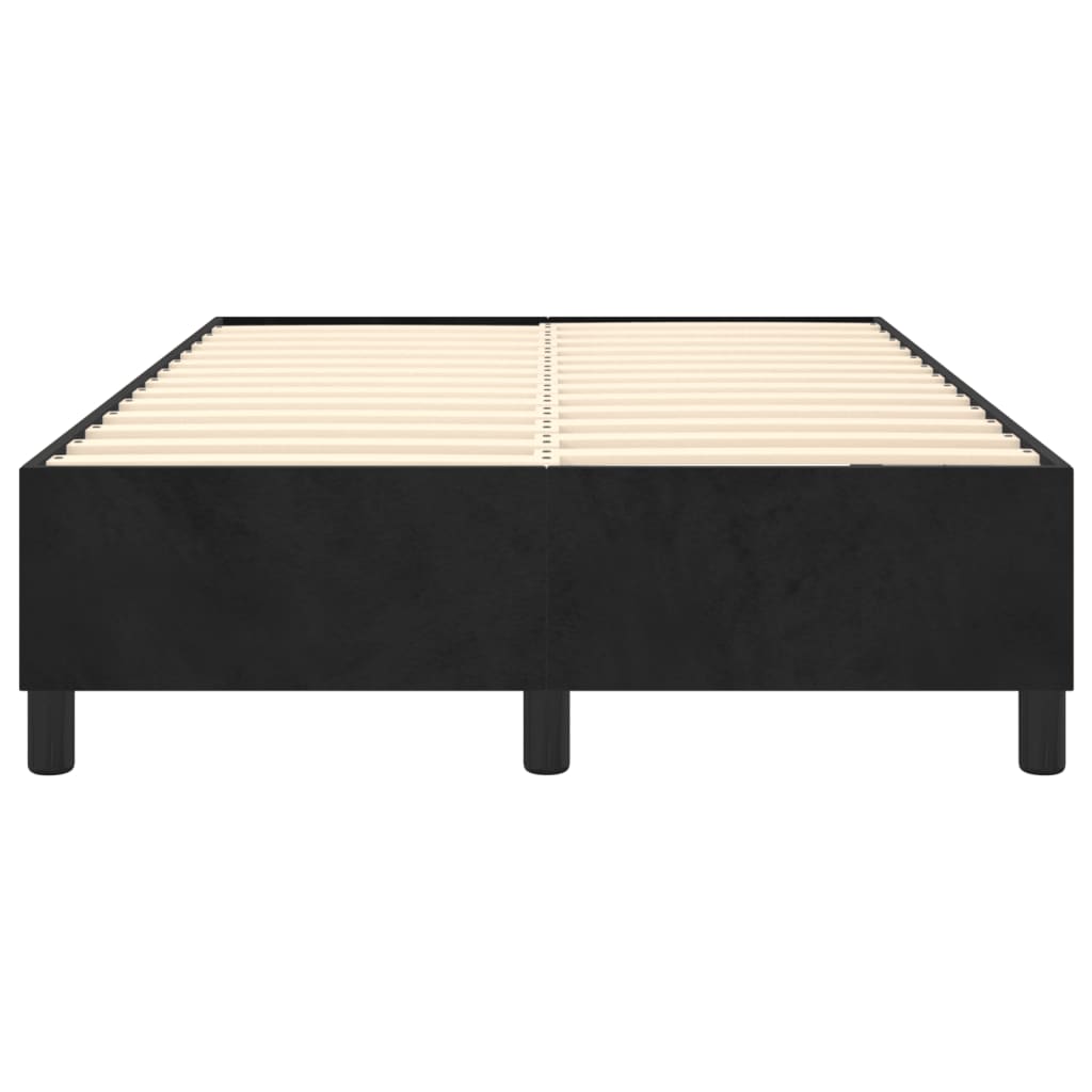 Boxspringframe Fluweel Zwart 120 x 200 cm 35 cm