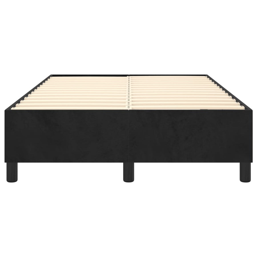Boxspringframe Fluweel Zwart 120 x 200 cm 35 cm