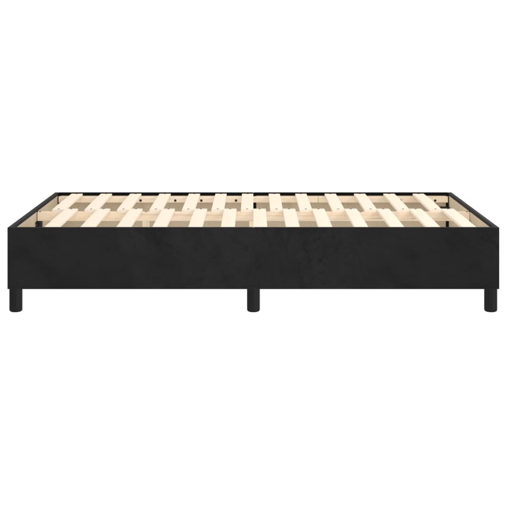 Boxspringframe Fluweel Zwart 120 x 200 cm 35 cm