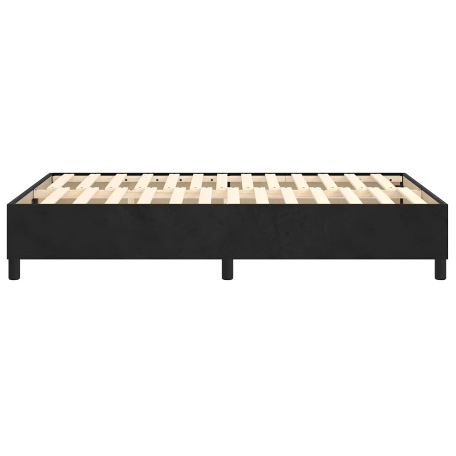 Boxspringframe Fluweel Zwart 120 x 200 cm 35 cm