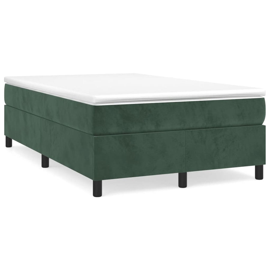 Boxspringframe Fluweel Donkergroen 120 x 200 cm 35 cm