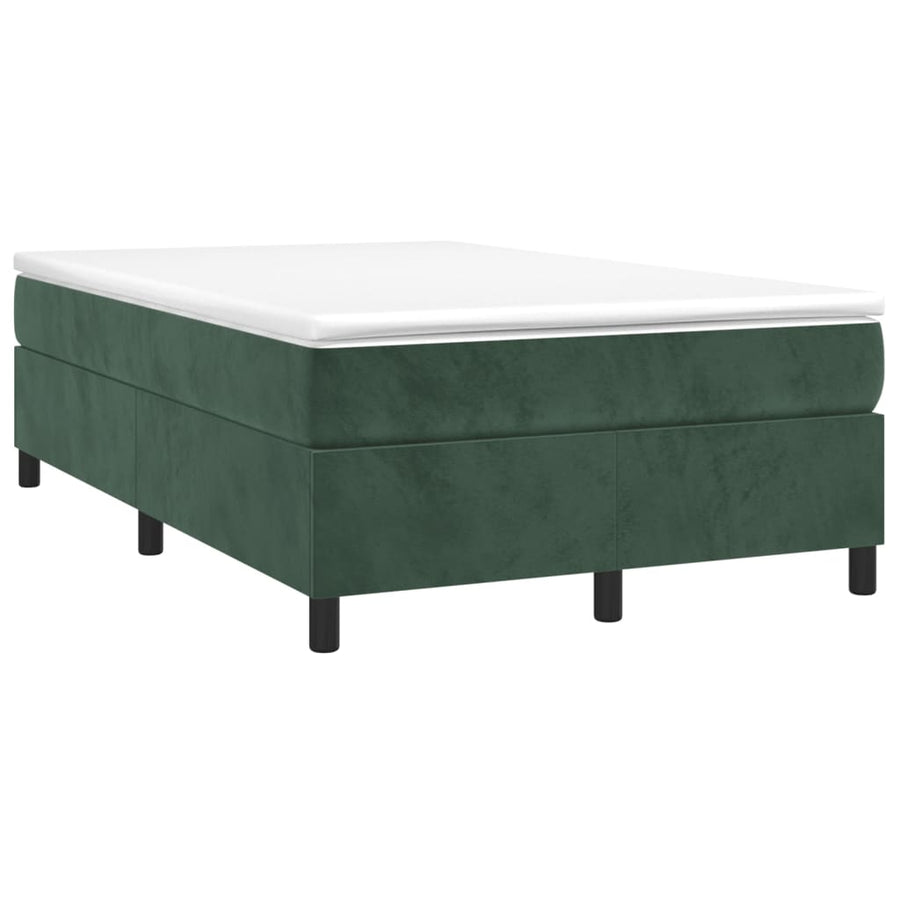 Boxspringframe Fluweel Donkergroen 120 x 200 cm 35 cm