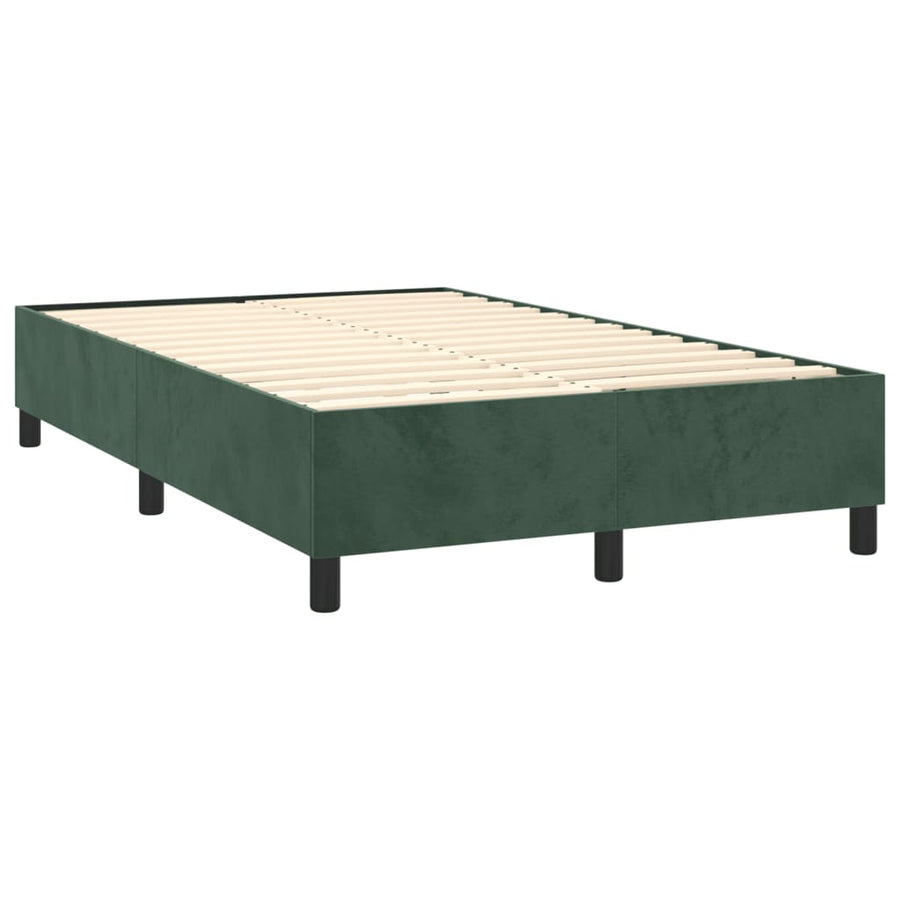 Boxspringframe Fluweel Donkergroen 120 x 200 cm 35 cm