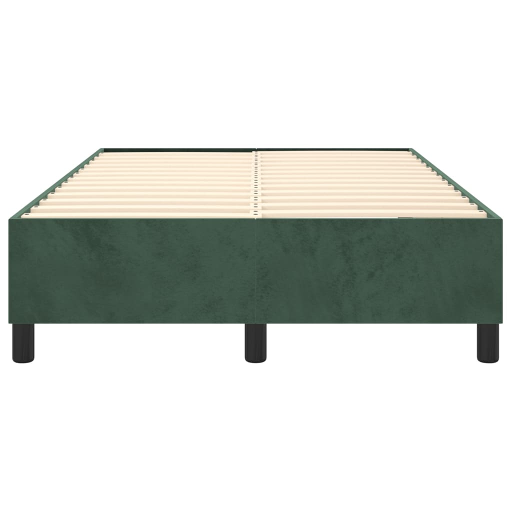 Boxspringframe Fluweel Donkergroen 120 x 200 cm 35 cm