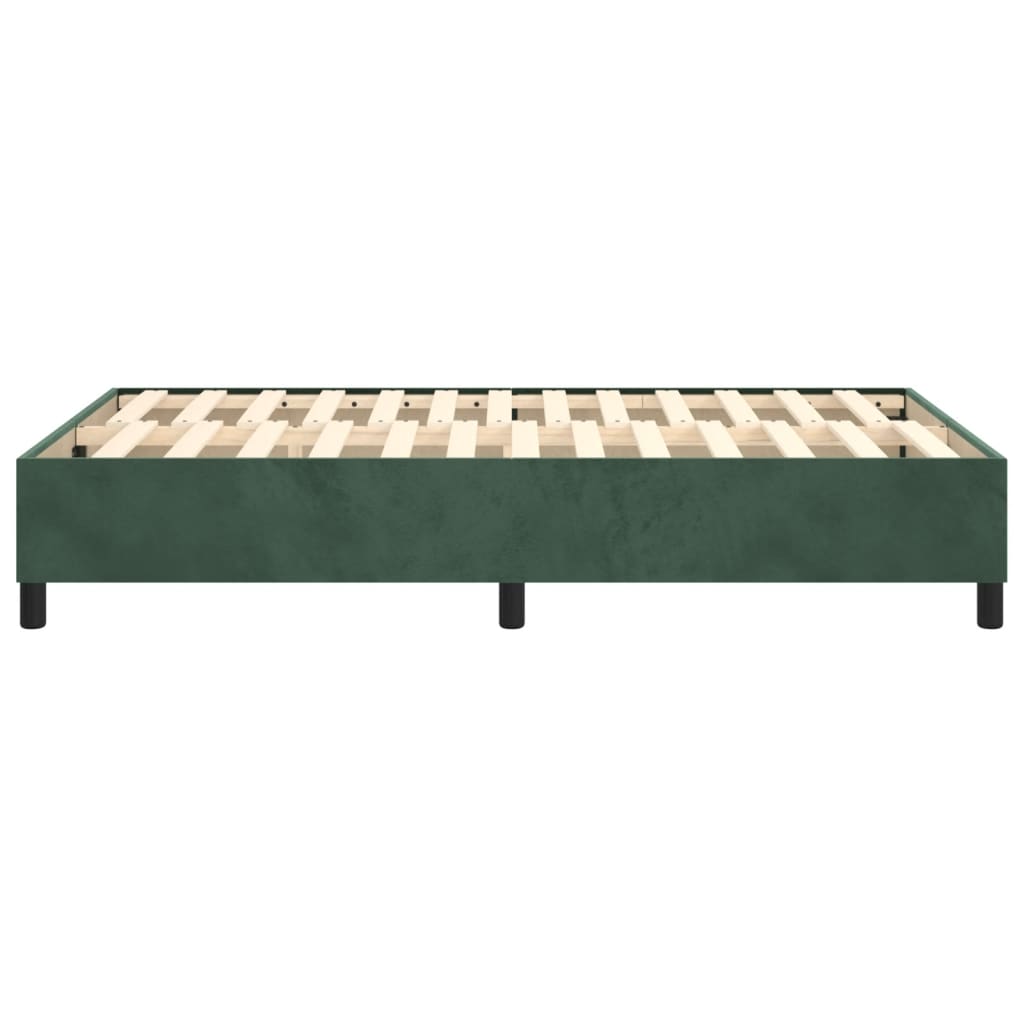 Boxspringframe Fluweel Donkergroen 120 x 200 cm 35 cm
