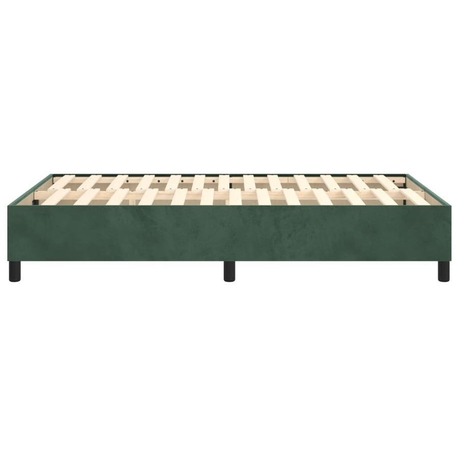 Boxspringframe Fluweel Donkergroen 120 x 200 cm 35 cm
