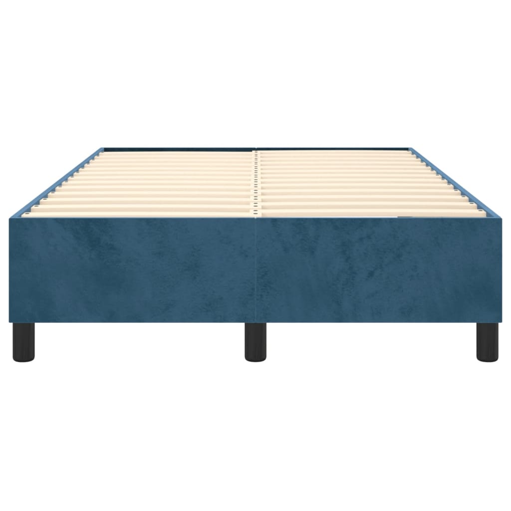 Boxspringframe Fluweel Donkerblauw 120 x 200 cm 35 cm