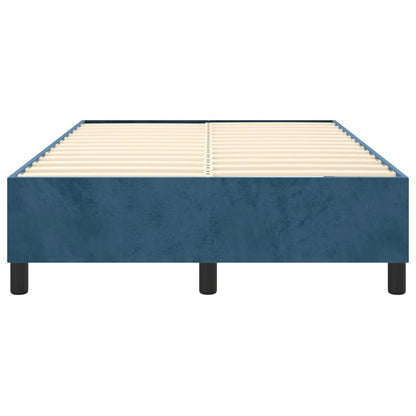 Boxspringframe Fluweel Donkerblauw 120 x 200 cm 35 cm