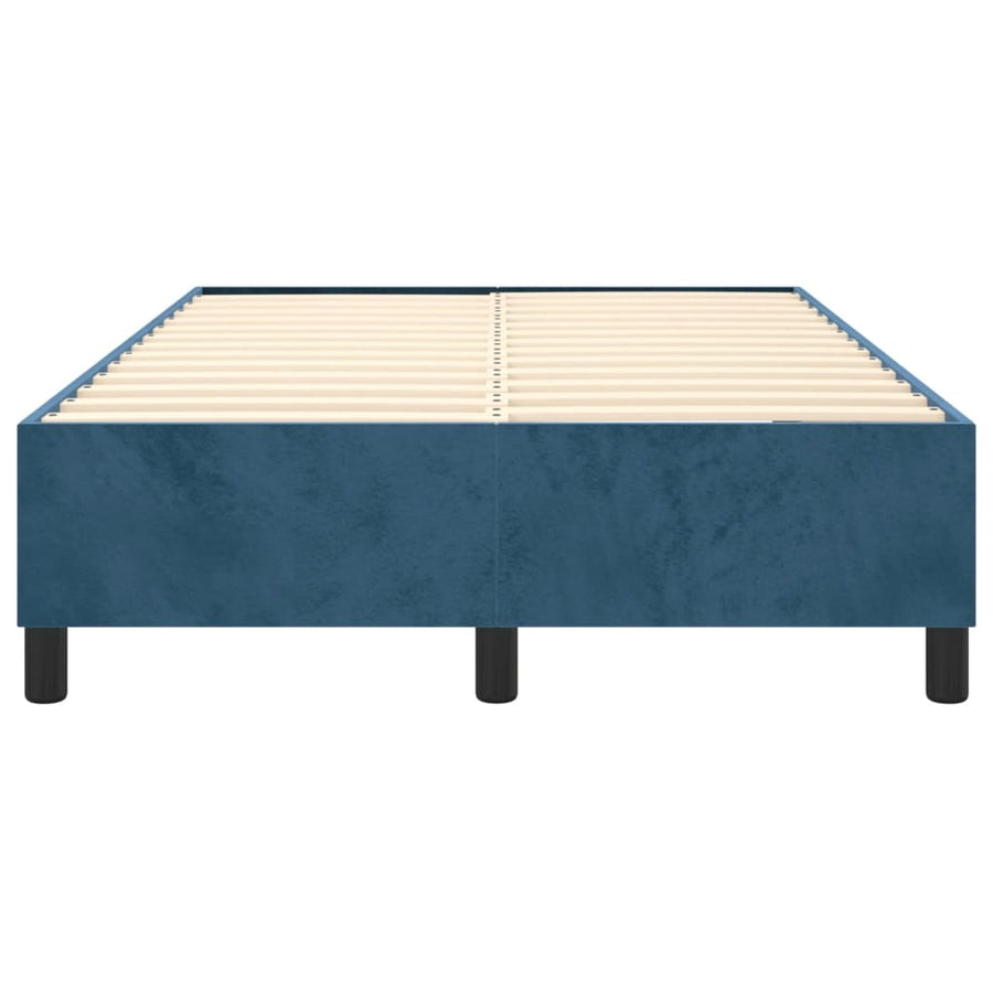Boxspringframe Fluweel Donkerblauw 120 x 200 cm 35 cm