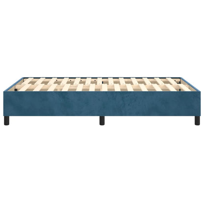 Boxspringframe Fluweel Donkerblauw 120 x 200 cm 35 cm