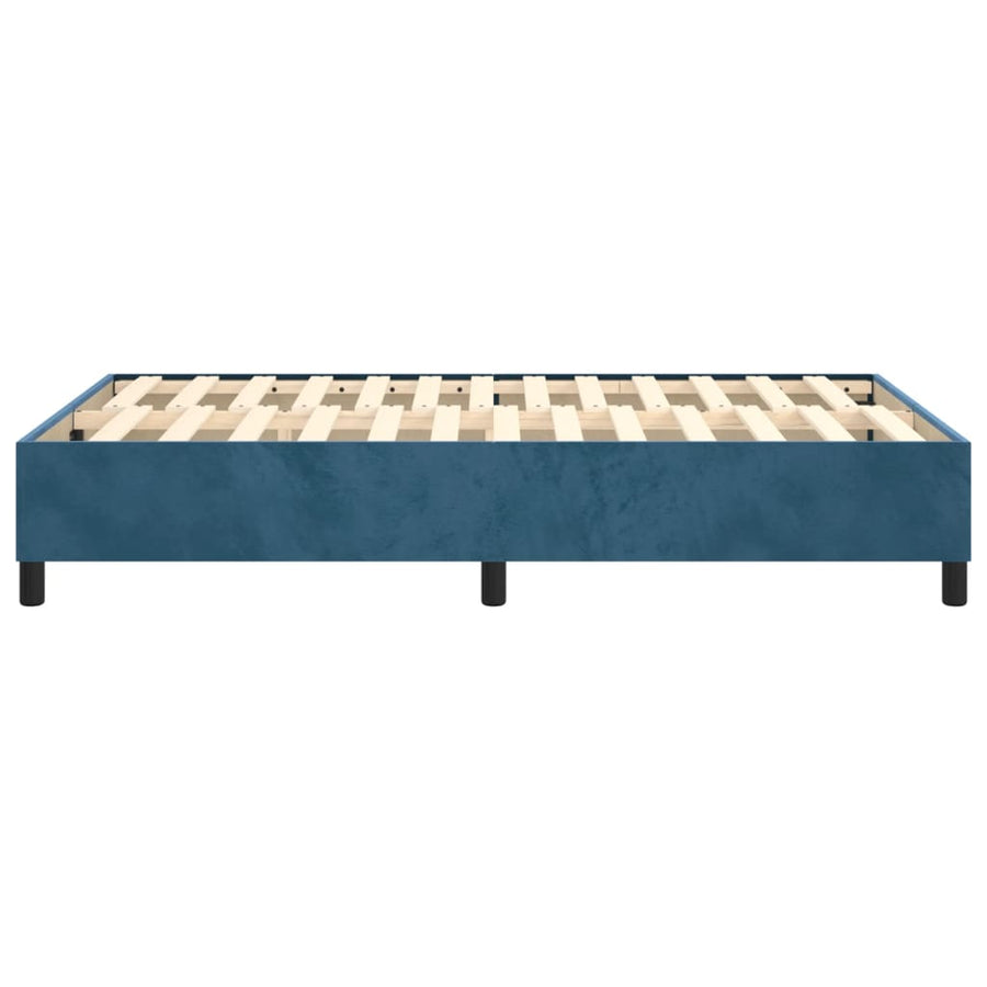 Boxspringframe Fluweel Donkerblauw 120 x 200 cm 35 cm