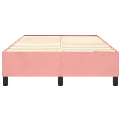 Boxspringframe fluweel roze 120x200 cm 120 x 200 cm 35 cm