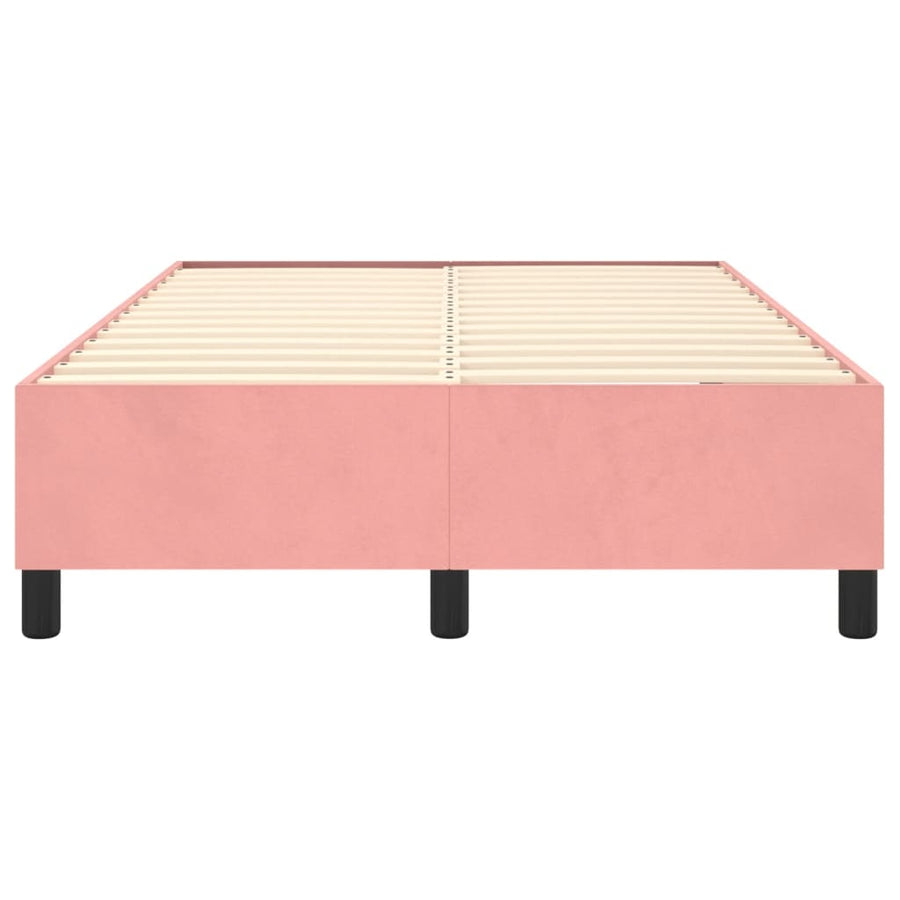 Boxspringframe fluweel roze 120x200 cm 120 x 200 cm 35 cm