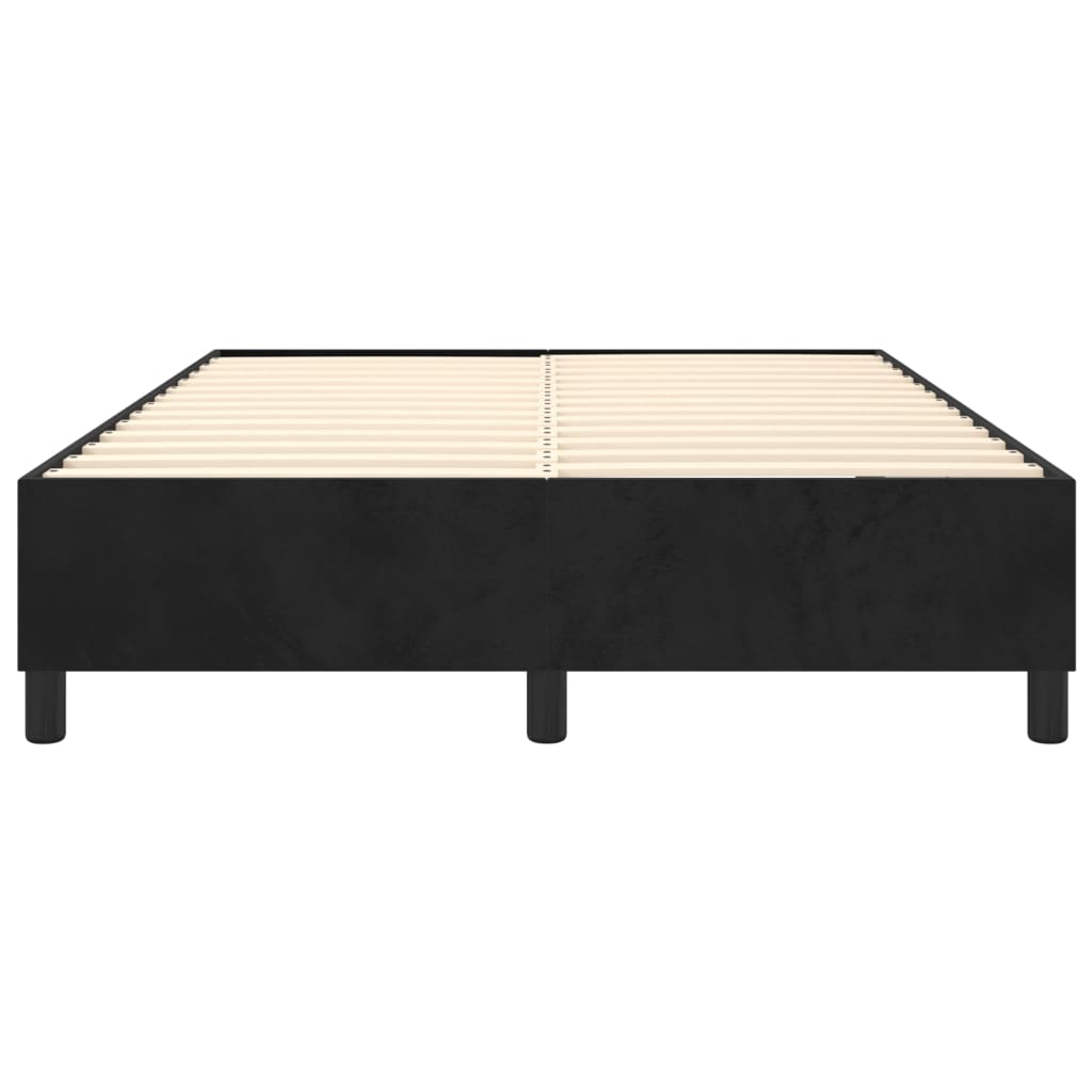 Boxspringframe Fluweel Zwart 140 x 190 cm 35 cm