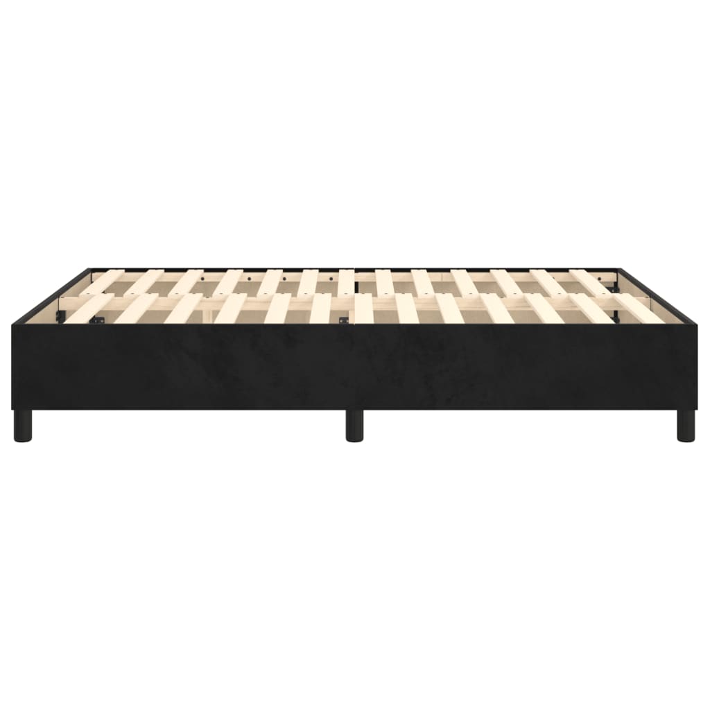 Boxspringframe Fluweel Zwart 140 x 190 cm 35 cm